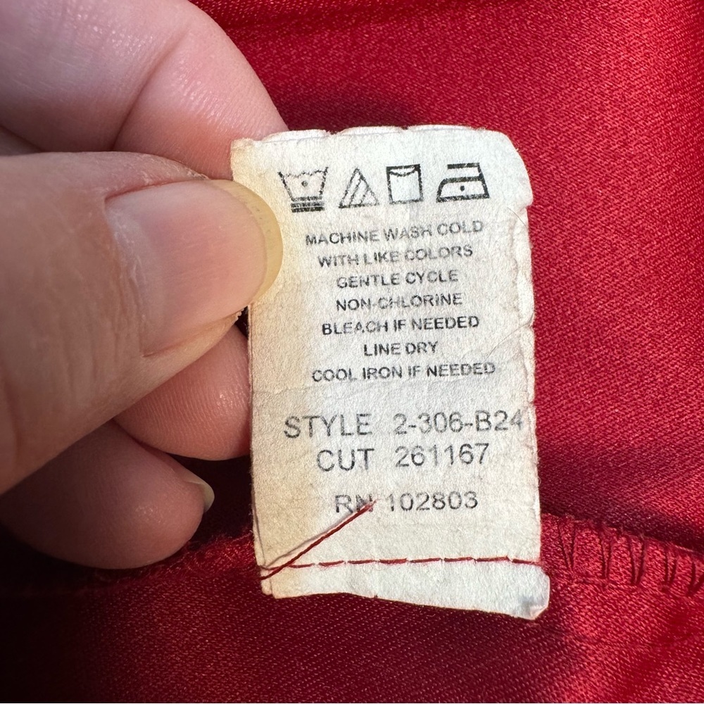 Briggs New York Red Blazer Classic Tailored Suit Jacket - Picture 7 of 7